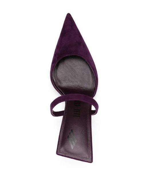 The Attico Purple Ester 95Mm Slingback Mules