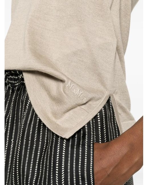 Max Mara Natural Scoop-Neck Tank Top