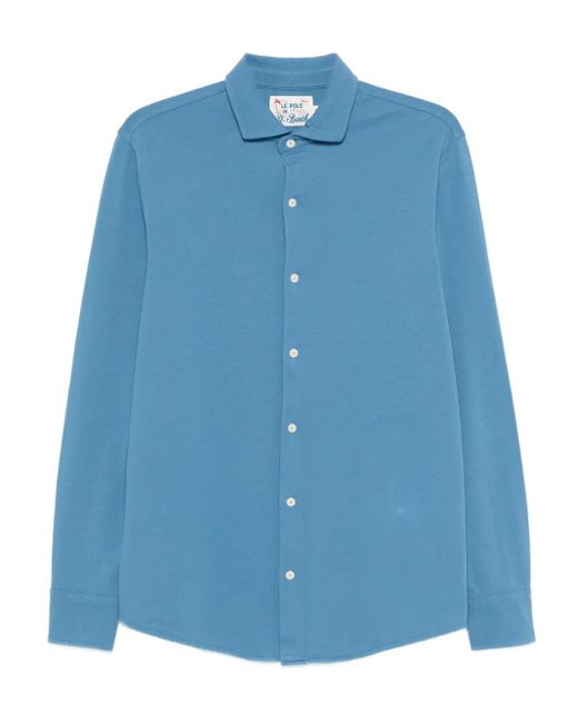 メンズ Mc2 Saint Barth コットン シャツ Blue