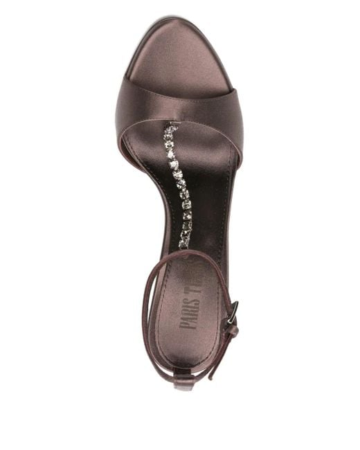 Paris Texas Black 105Mm Chain-Strap Sandals