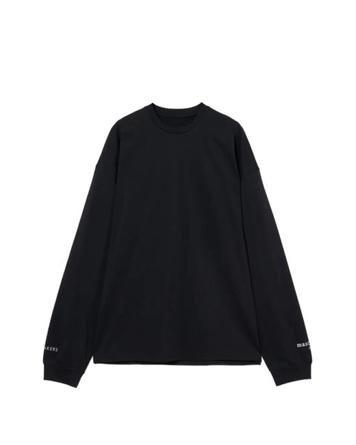 Mastermind Japan Black Boxy-Fit Logo-Print T-Shirt for men