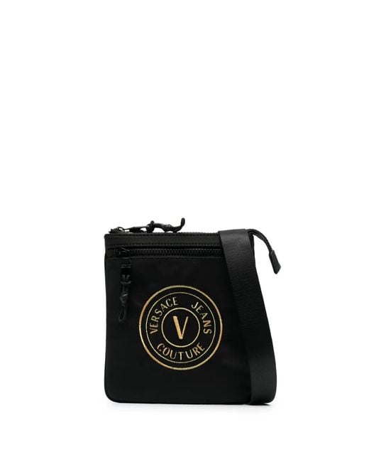 Versace Jeans Couture Kuriertasche Mit Logo-Patch in Black für Herren