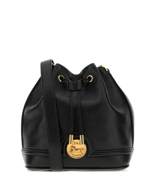 Chloé レザー バケットバッグ Black