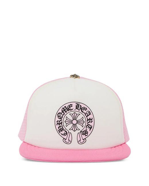 Chrome Hearts Pink Matty Boy Sex Records Trucker Hat for men