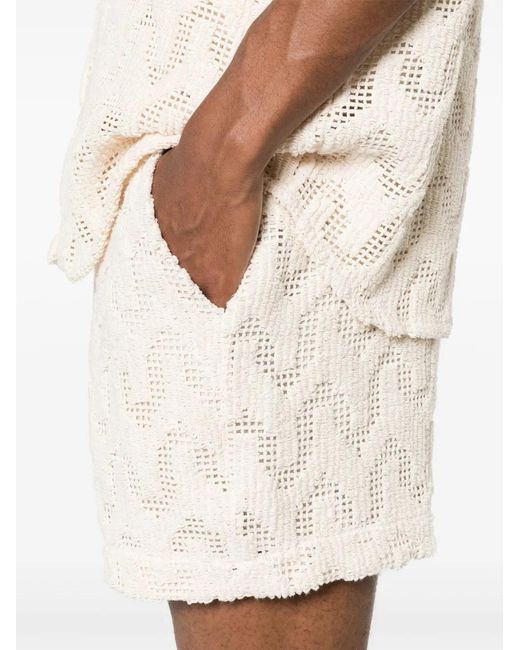 Oas Natural Atlas Mid-Rise Deck Shorts for men
