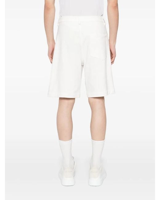 Kiton White Bermuda Shorts for men