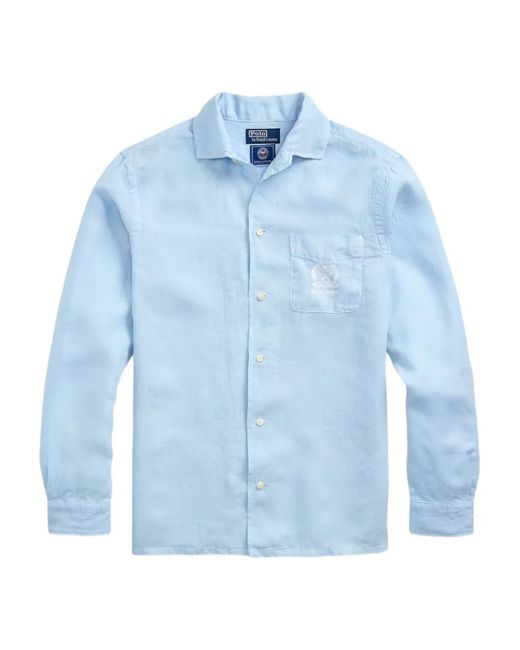 Polo Ralph Lauren Blue X Wimbeldon Button-Up Shirt for men