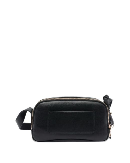 Liu Jo Black Logo-Embossed Zip-Top Shoulder Bag