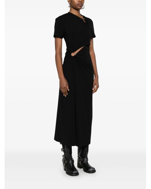 Rabanne Black Jersey Midi Dress