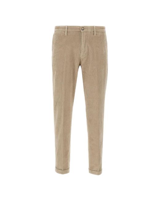 Re-hash Natural Corduroy Logo Trousers for men