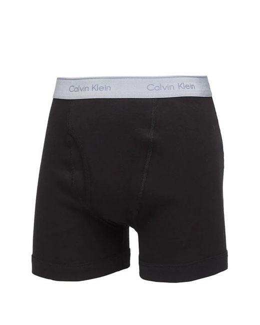 Calvin Klein Black Logo-Waistband Boxers for men