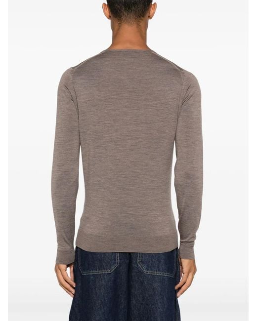 John Smedley Brown Lundy Sweater for men