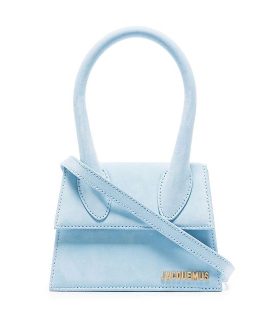 Jacquemus Le Chiquito Moyen Leather Tote Bag in Blue Lyst