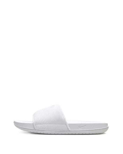 Nike White Kobe Offcourt "Triple" Slides for men