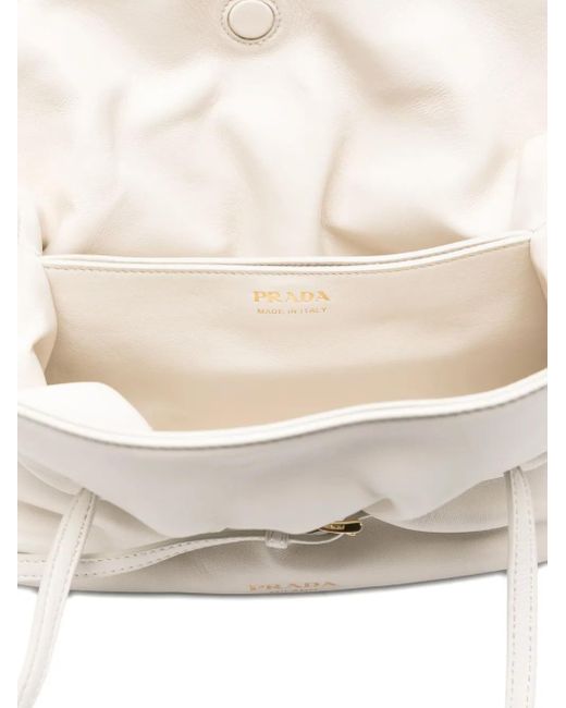 Prada White Kleine Dada Schultertasche