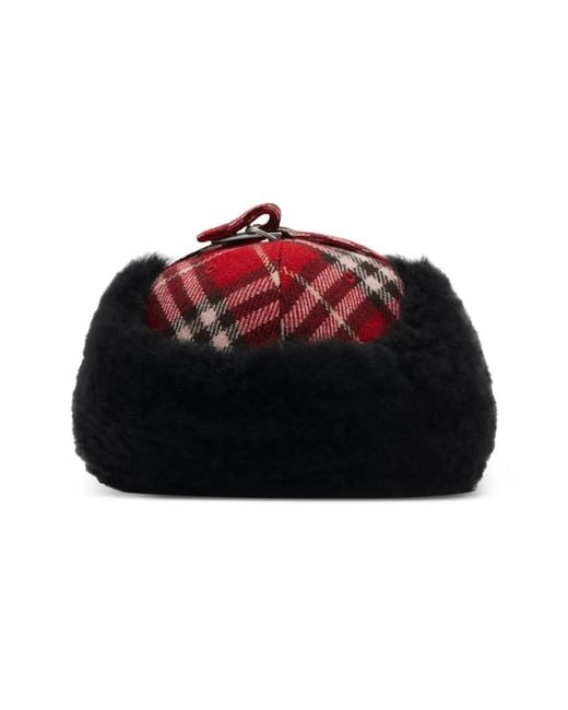 Cappello Con Orecchie di Burberry in Red da Uomo