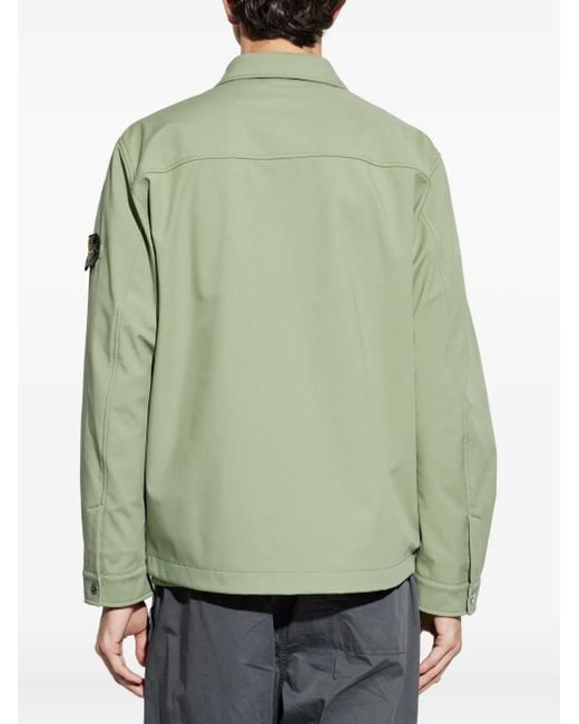 メンズ Stone Island パッチポケット ジャケット Green
