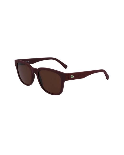 Lacoste Brown Square-Frame Sunglasses for men