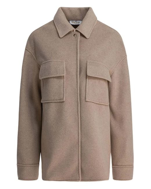 Semler Brown Flap-Pocket Shirt Jacket