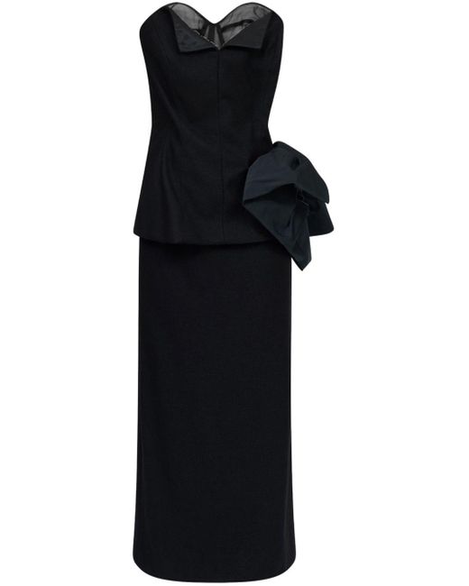 Robe mi-longue Décortiqué Maison Margiela en coloris Black