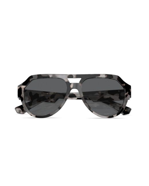 Dolce & Gabbana Pilotenbrille in Schildpattoptik in Gray für Herren
