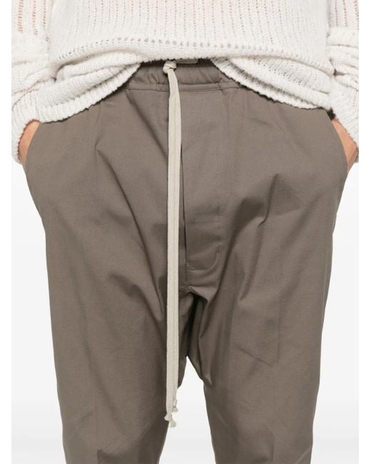 Rick Owens Hose Mit Kordelzug in Gray für Herren