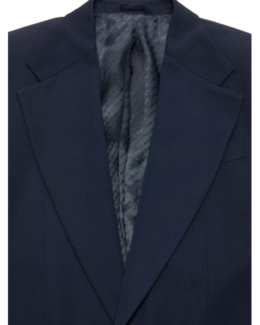 Acne Blue Notched-Lapel Jacket for men