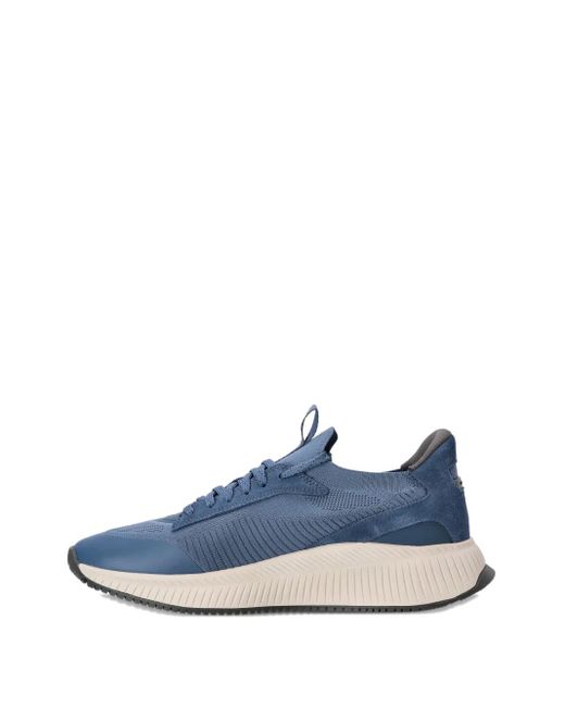 メンズ Boss メッシュパネル スニーカー Blue