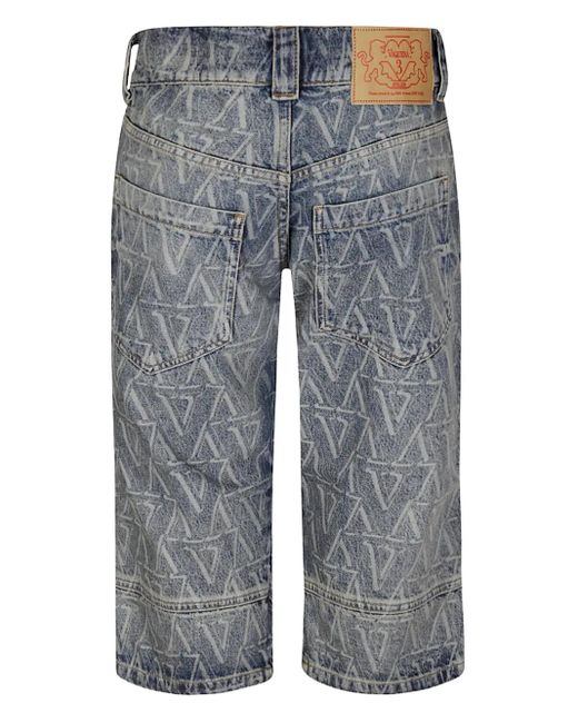 VAQUERA Blue Printed Shorts