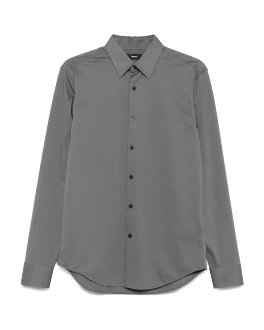 メンズ Theory ロングスリーブ シャツ Gray