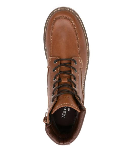Marc O' Polo Brown Jack Leather Boots for men