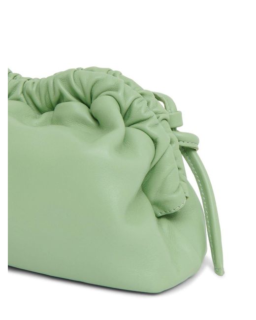 Mansur Gavriel Green Mini Cloud Leather Clutch Bag