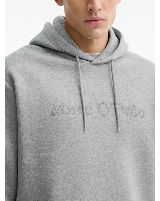 Marc O' Polo Gray Logo Hooded Knitwear for men