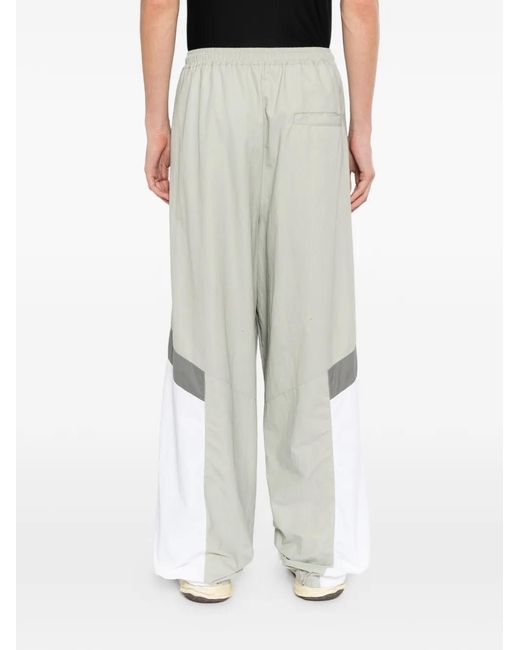 Maison Mihara Yasuhiro White Layered-Hem Track Pants for men