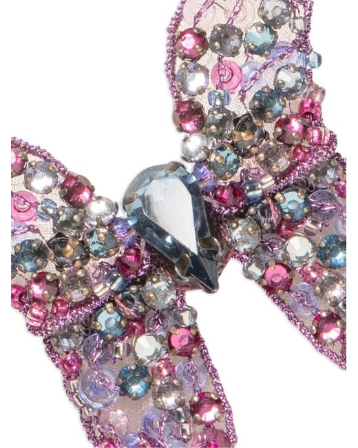 Jennifer Behr Pink Abbie Butterfly Hair Clip