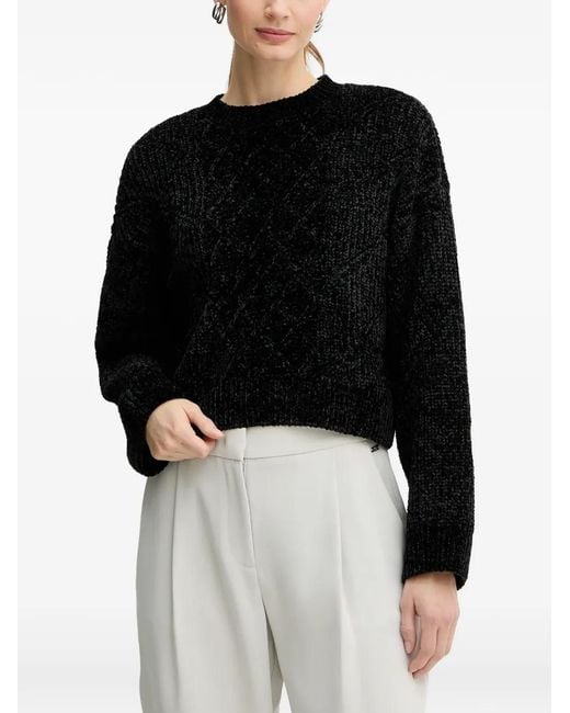 ARMANI EXCHANGE Black Textured Sweater