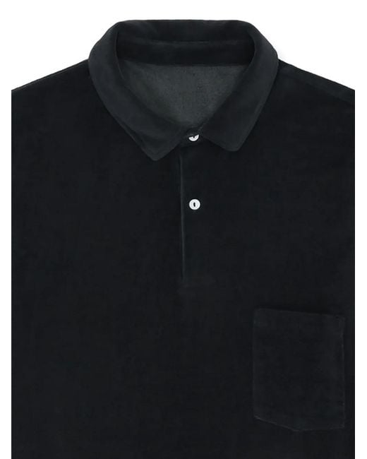 Fortela Black Missourim Front-Pocket Polo Shirt for men