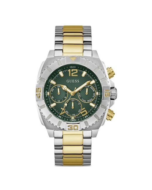 Guess Metallic Traction 44Mm Watch for men