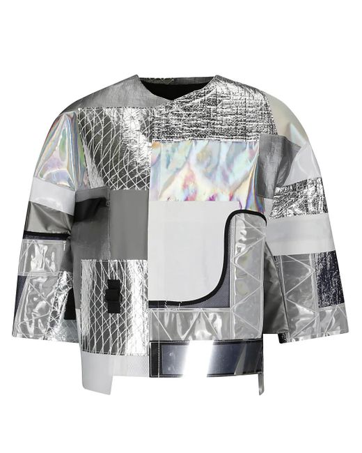 Giacca Con Design Patchwork di Junya Watanabe in Gray