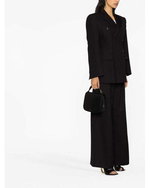 Wardrobe NYC Black Double-Breasted Contour Blazer