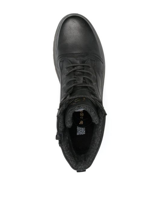 Bugatti Black Atlanta Lace-up Leather Boots for men