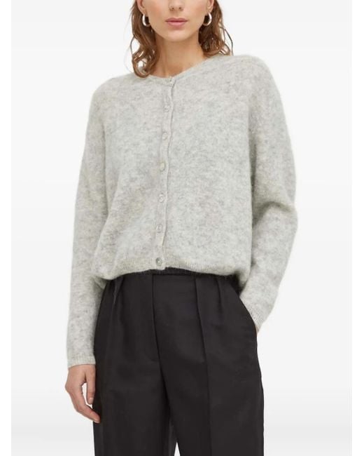 American Vintage Women's Gray Vitow Button-Front Cardigan