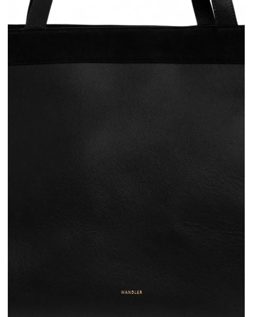 Wandler Black Leather Tote Bag