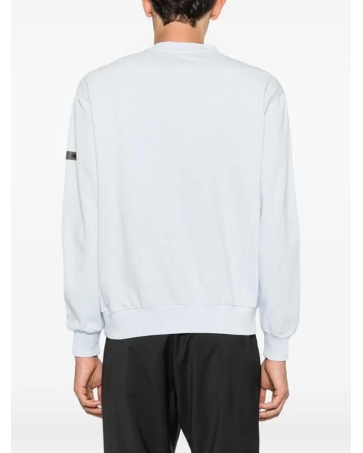 Pmds White Eddy Print Crew-Neck Sweatshirt for men
