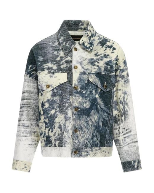 Roberto Cavalli Jack Met Print in het Blue