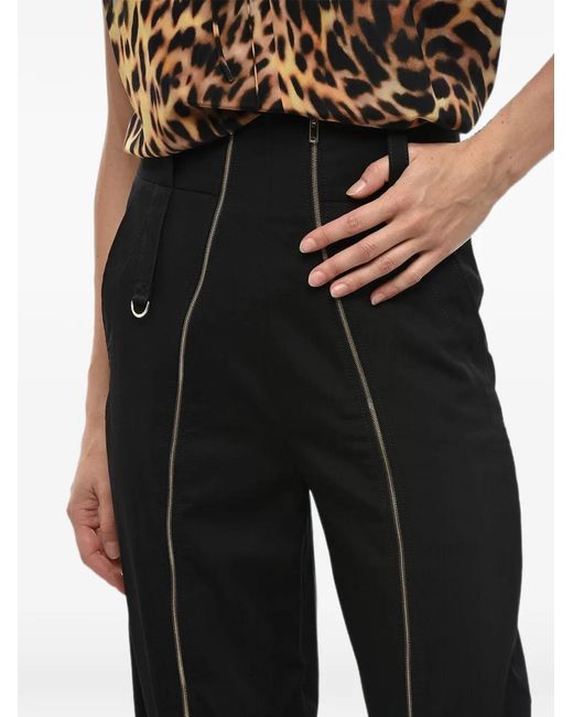 Stella McCartney Black Double Front-Zip Trousers