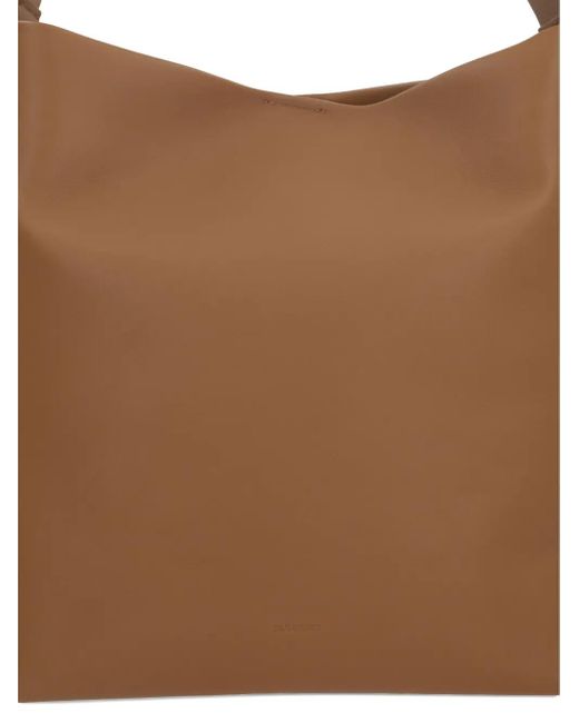 Sac Porté Épaule En Cuir Jil Sander en coloris Brown