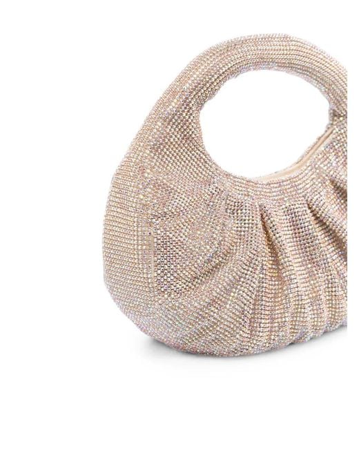 Twentyfourhaitch Pink Joan Crystal-Embellished Tote Bag