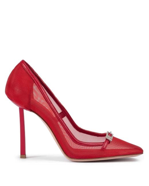 Le Silla Red 100Mm Vittoria Pumps