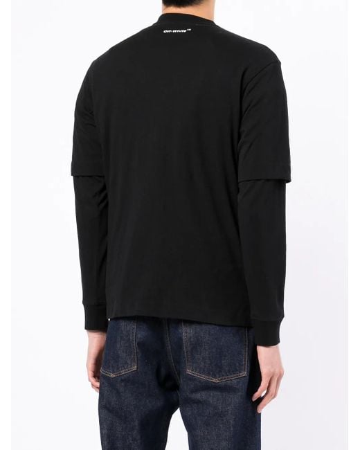 メンズ Off-White c/o Virgil Abloh Monalisa プリント ロングtシャツ Blue